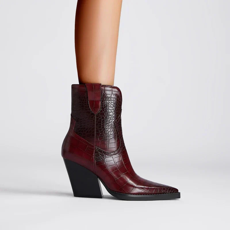 Clara Croc Western Boots