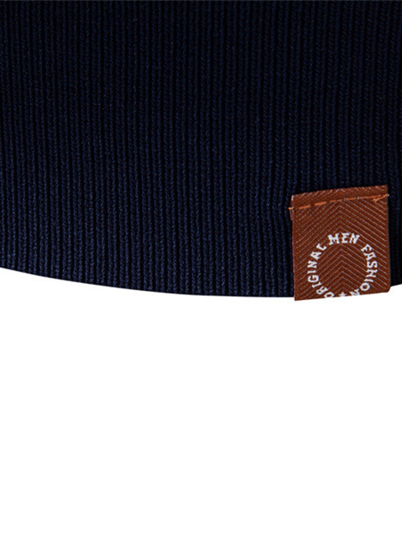 Camisa Polo Jacquard Listrada de Malha com Mangas Longas & Calças Ajustadas de Corte Afunilado