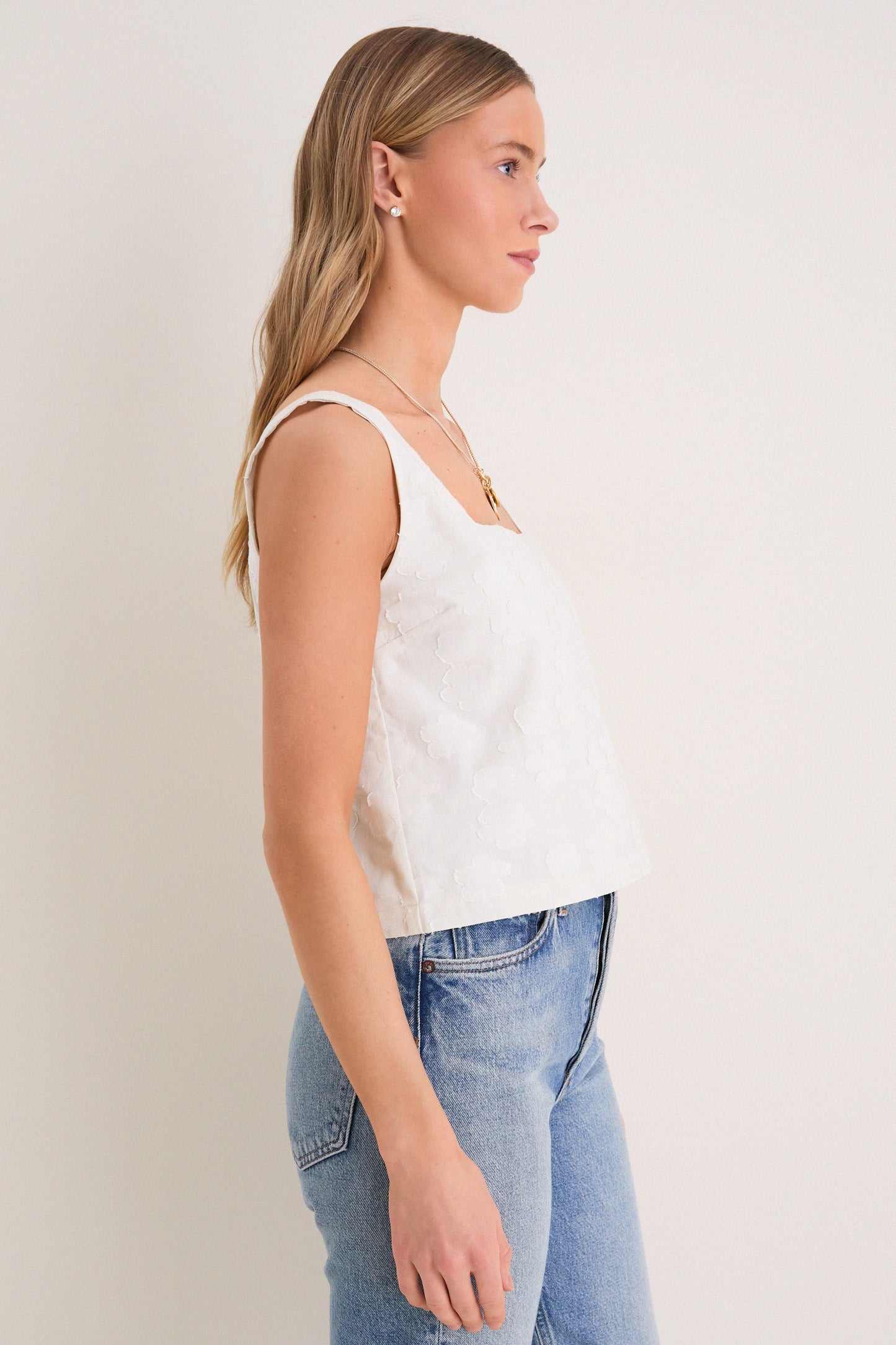 Ivory Jacquard Roma Top 2