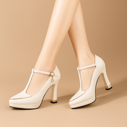 Aria Pointed Platform Heels