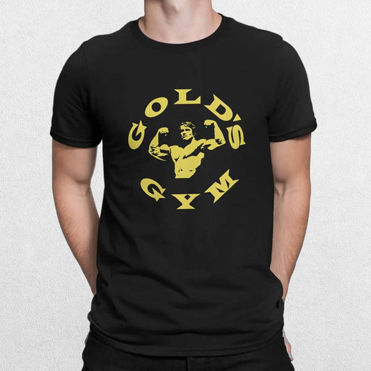 Arnold Schwarzenegger Gold's Gym T-Shirt - Goth Harajuku Crewneck Tee