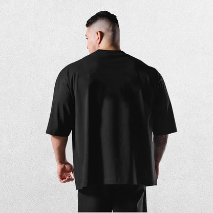 GPW Loose-Fit Short Sleeve Cotton Gym Shirt – Breathable Workout Tee