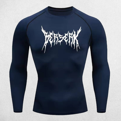 Quick Dry Rash Guard Berserk Printed Men’s Athletic Compression T-Shirt