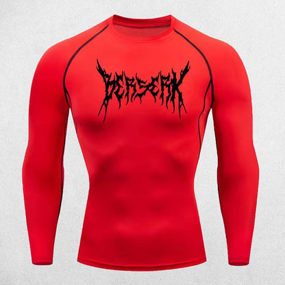 Quick Dry Rash Guard Berserk Printed Men’s Athletic Compression T-Shirt