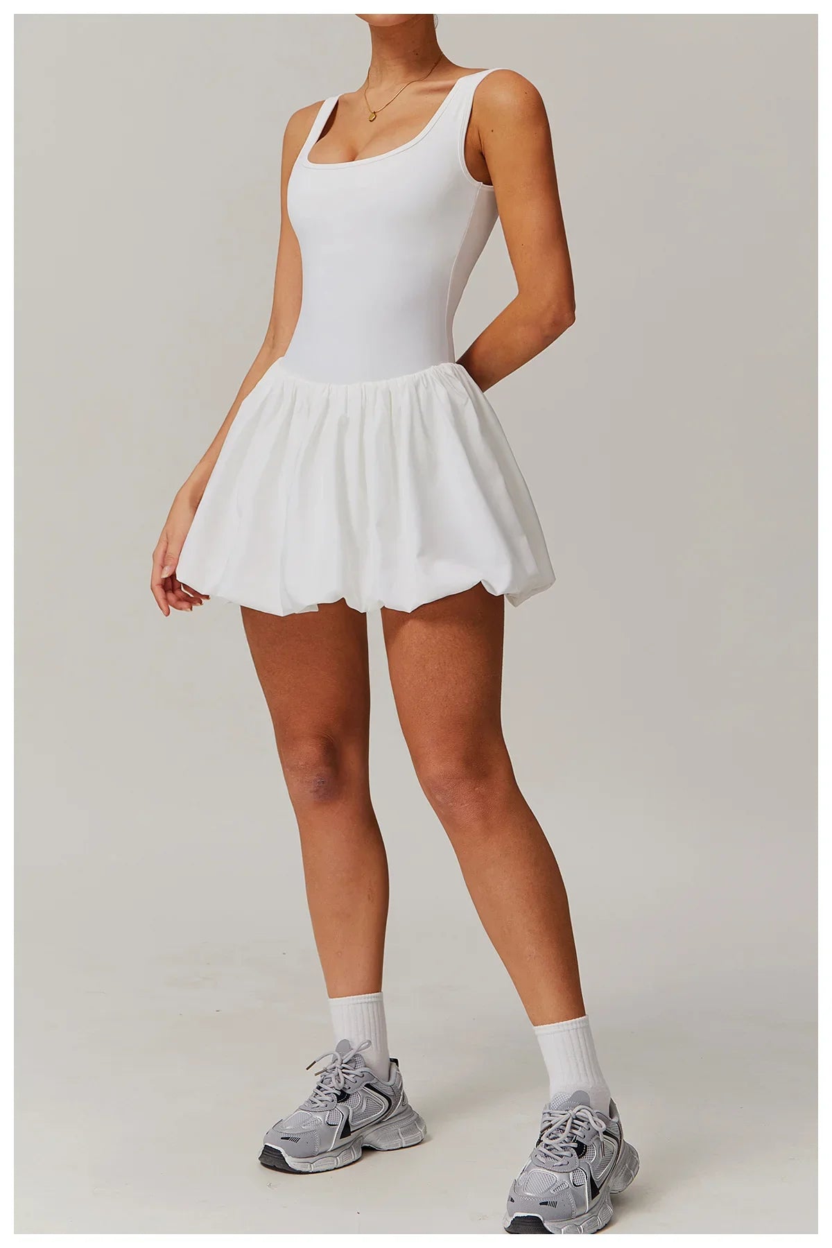 Rompers Women Yoga Jumpsuit Set Sexy Anti Glare One-Piece Jumpsuit Dance Ballet Sports Dress Gym Push up Running Tennis Sports