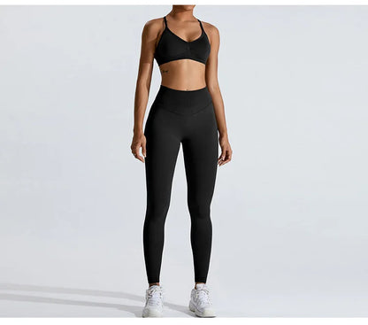 Women Sports Underwear Scrunch Push-up High Support Adjustable Thin Shoulder Strap Tank Fitness Top Seamless Workout Yoga Bras