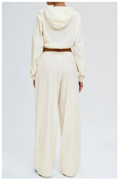 2 Piece Yoga Set Women's Sports Sun Protection Set Zipper Windproof Hooded Sun Protection Leisure Set Outdoor Sports Cycling Set