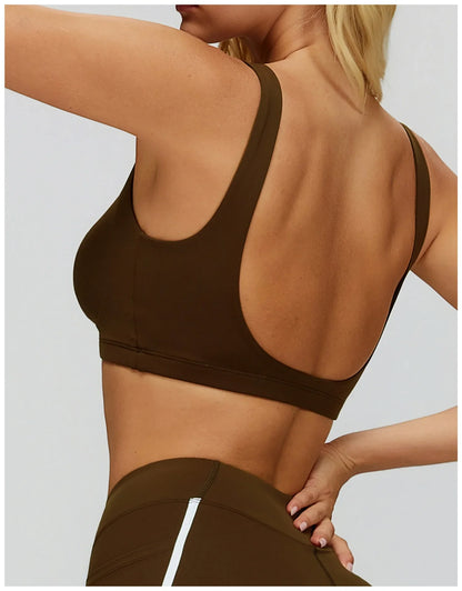 Fitness Underwear Workout Tops Gym Push Up Fitness Sports Bras Sexy Athletic Sport Bra Women Backless Running Gym Yoga Crop Top