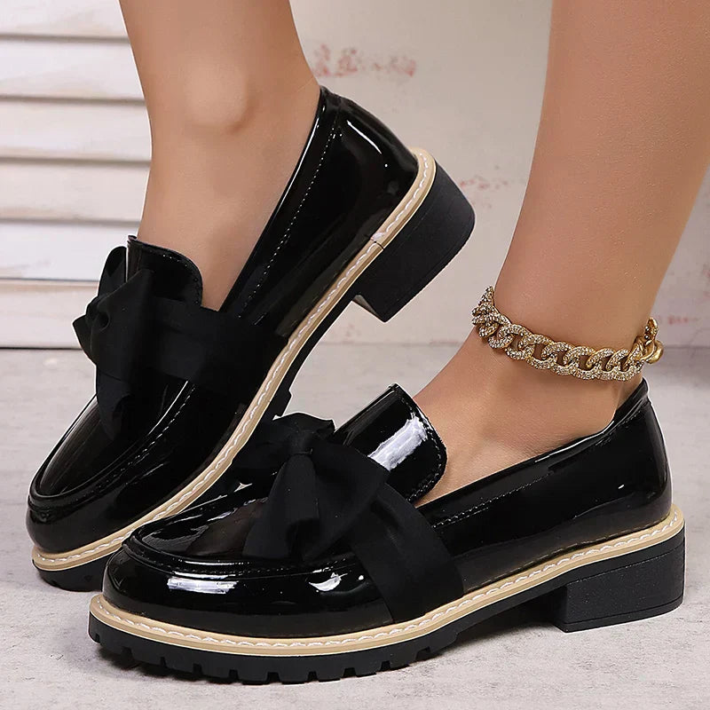 Carmen Bow Platform Loafers