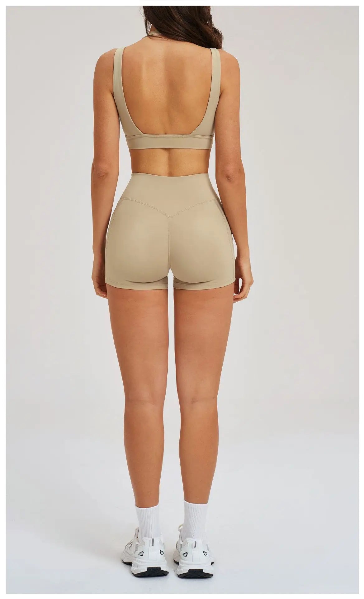 Sports Set 2 Pieces Shorts Gym Exercise Clothes Women's Yoga Suit Fitness Outfits Short Underwear Training Workout Tracksuit