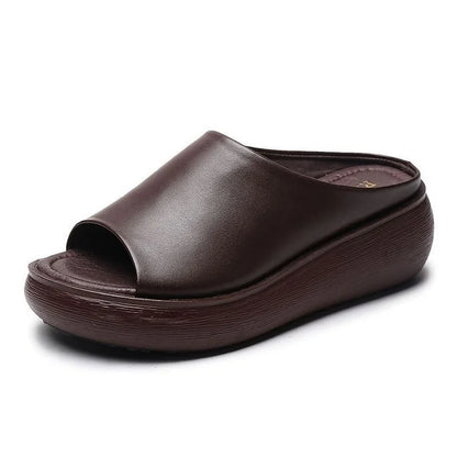 Jade Leather Slippers