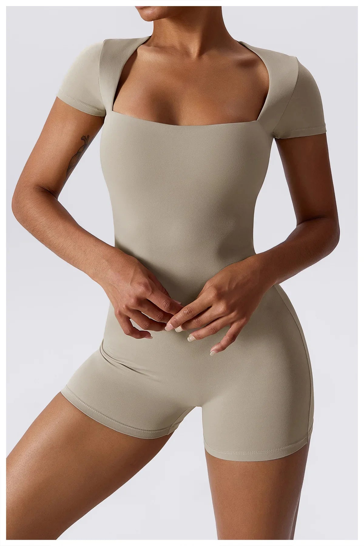 Yoga Set Women Jumpsuits Short One Piece Sports Suit Short Sleeve Gym Clothes Push Up Training Fitness Yoga Bodysuit Sportswear