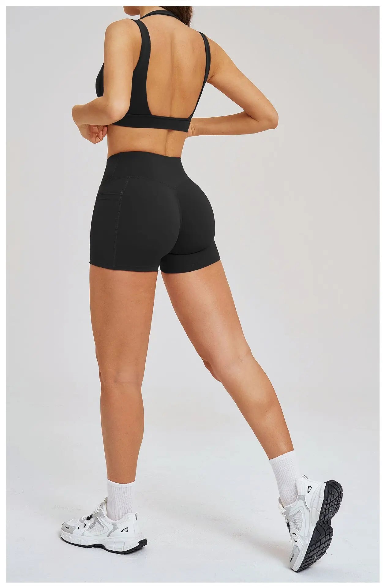 Sports Set 2 Pieces Shorts Gym Exercise Clothes Women's Yoga Suit Fitness Outfits Short Underwear Training Workout Tracksuit