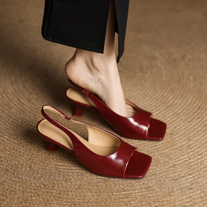 Chiara Genuine Leather Slingback Sandals