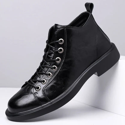 Lorenzo Full Grain Leather Lace Boots