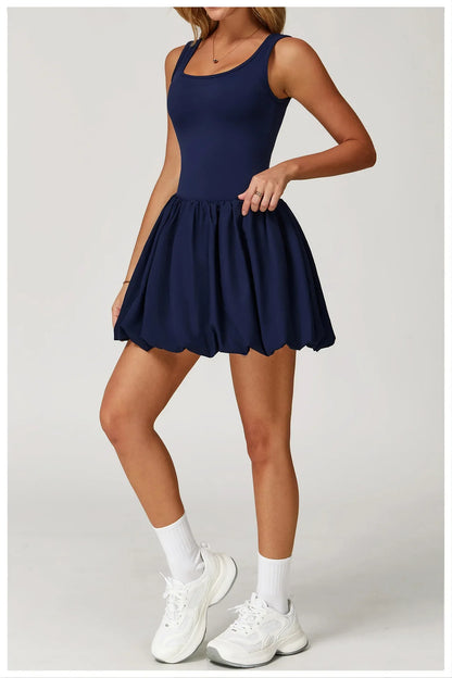 Rompers Women Yoga Jumpsuit Set Sexy Anti Glare One-Piece Jumpsuit Dance Ballet Sports Dress Gym Push up Running Tennis Sports