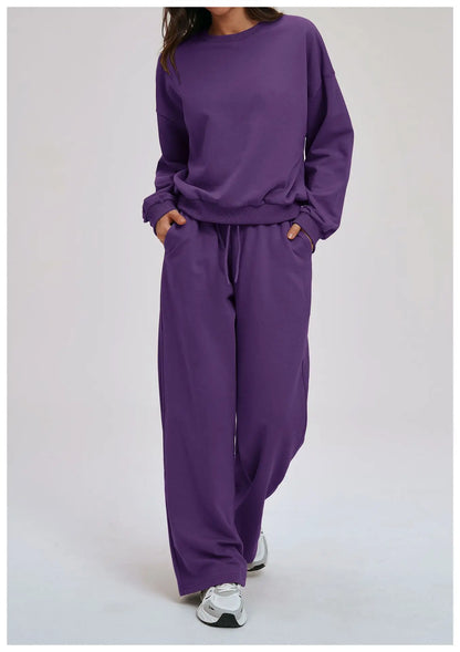 2-piece Yoga Set Women's Hoodie Set Winter Loose Long Sleeved Sports Set Outdoor Fitness Set Cycling Shorts Casual Set