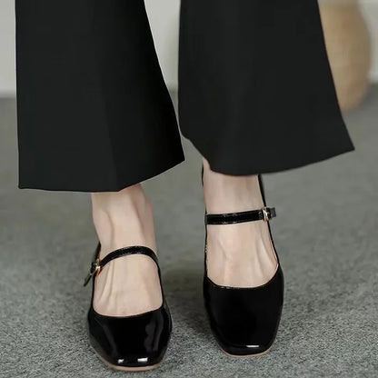 Gianna Square-Toe Mary Jane Shoes