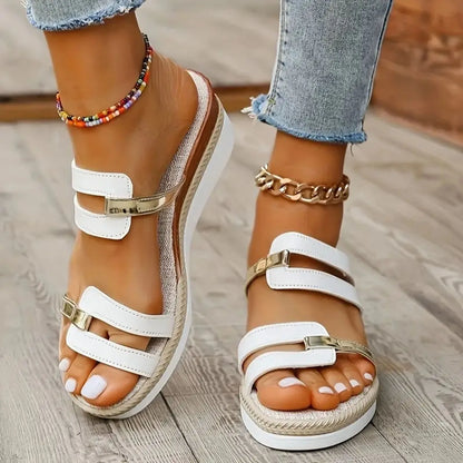 Mira Woven Wedge Sandal
