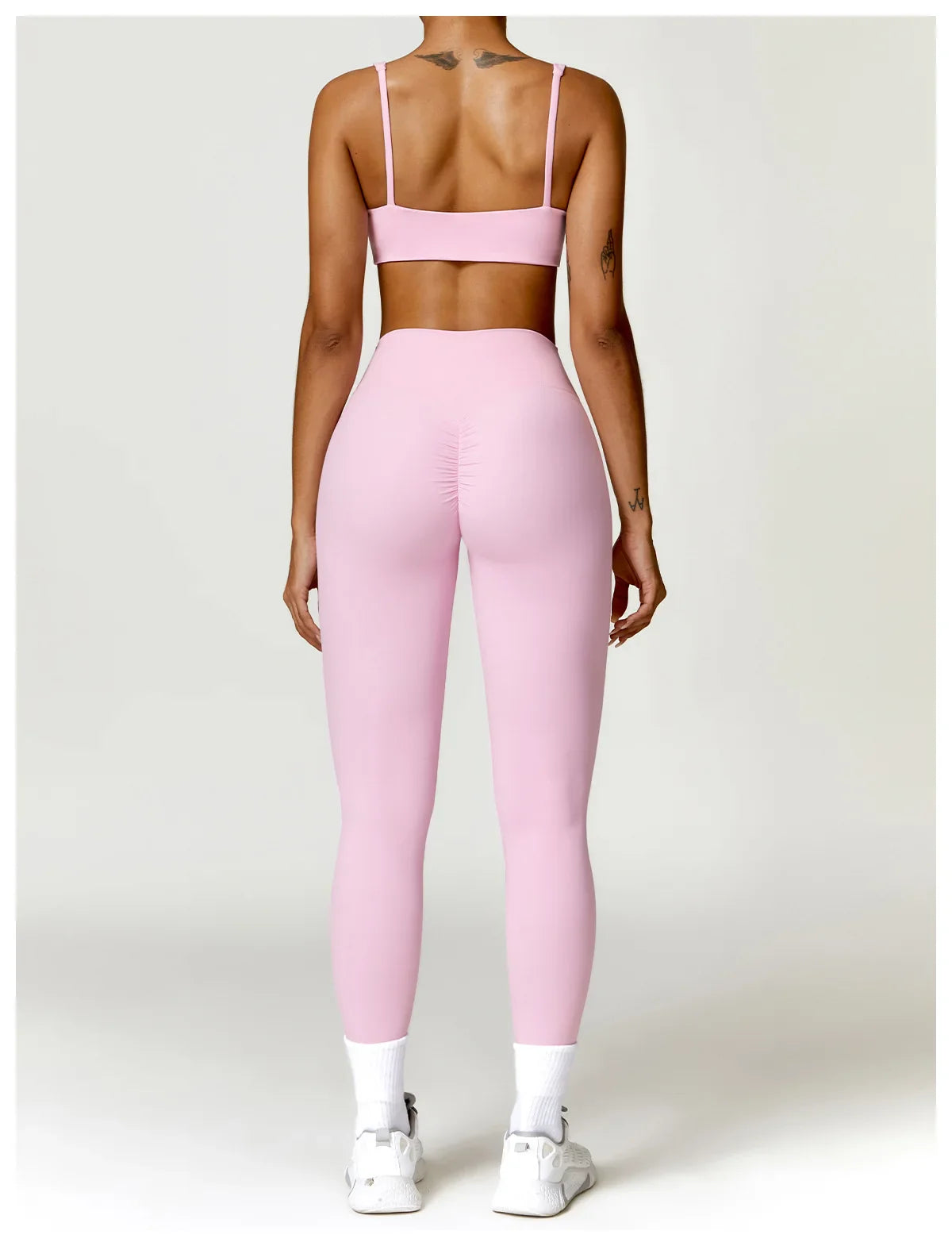 Women Tracksuit Yoga Set 2PCS Sportswear Workout Clothes Athletic Wear Gym Legging Fitness Bra Crop Top Long Sleeve Sports Suits