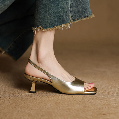 Chiara Genuine Leather Slingback Sandals