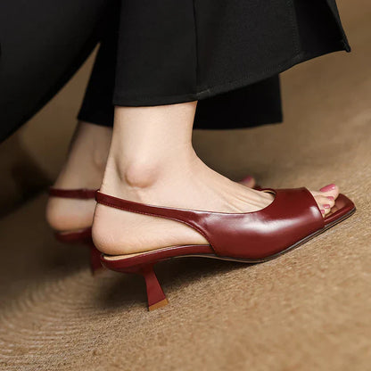 Chiara Genuine Leather Slingback Sandals