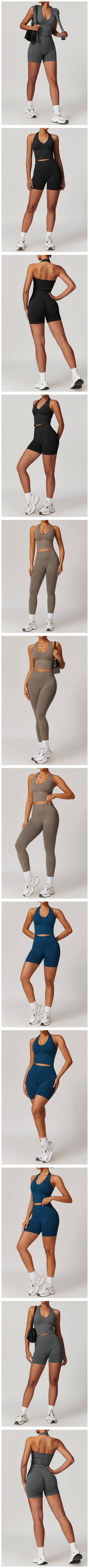 2 Pieces Women's Clothes Seamless Yoga Set Workout Tracksuit Sportswear Gym Clothing High Waist Leggings Fitness Sports Suits