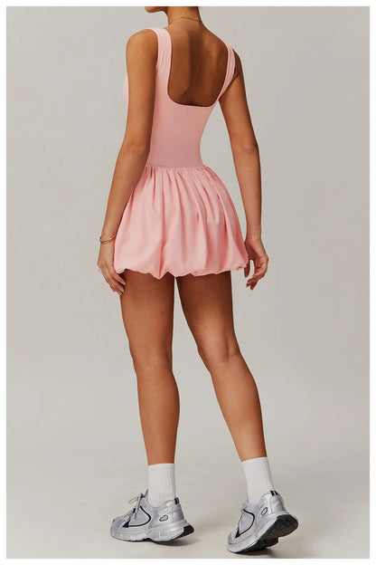 Rompers Women Yoga Jumpsuit Set Sexy Anti Glare One-Piece Jumpsuit Dance Ballet Sports Dress Gym Push up Running Tennis Sports