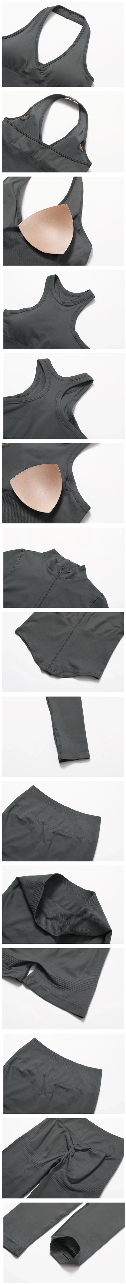 2 Pieces Women's Clothes Seamless Yoga Set Workout Tracksuit Sportswear Gym Clothing High Waist Leggings Fitness Sports Suits
