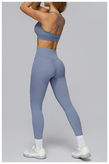 Women Yoga Leggings Push Up Fitness Leggings Running Cycling Pants Breathable Sports Leggings High Waist Workout Gym Clothing