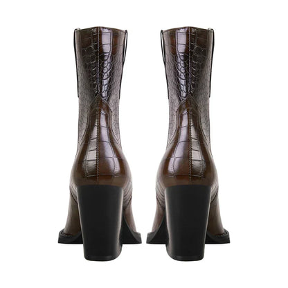 Clara Croc Western Boots