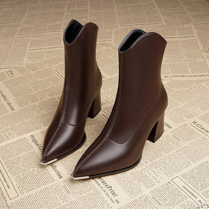 Raven Luxe Chrome Boots