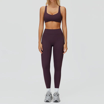 Yoga set 2 pieces women's sportswear gym clothes exercise running fitness set