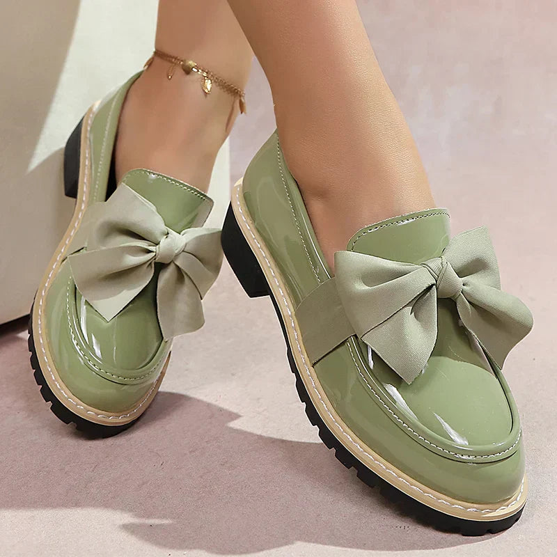 Carmen Bow Platform Loafers