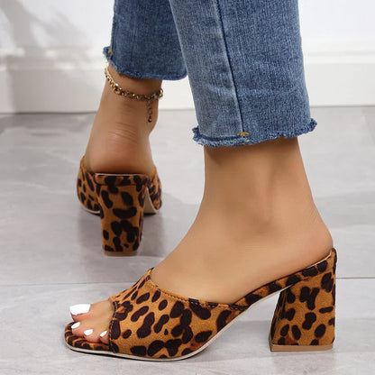 Leopard Lux Sandals