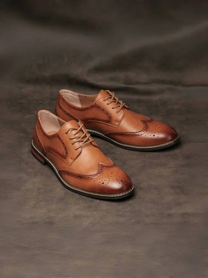 Brogue Genuine Leather Elton Shoes
