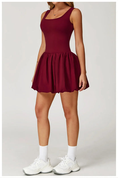 Rompers Women Yoga Jumpsuit Set Sexy Anti Glare One-Piece Jumpsuit Dance Ballet Sports Dress Gym Push up Running Tennis Sports