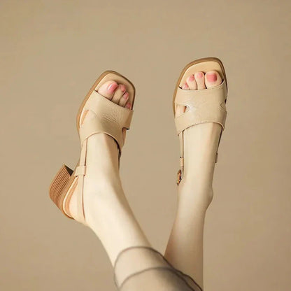 Vera Square-Toe Sandals