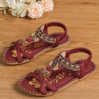 Giulia Beaded Slingback Sandals – Cushioned Footbed Slip-On
