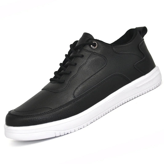 Matteo Leather Canvas Sneakers – Lightweight Breathable Fit for Men