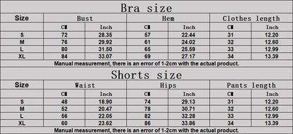 Sports Set 2 Pieces Shorts Gym Exercise Clothes Women's Yoga Suit Fitness Outfits Short Underwear Training Workout Tracksuit