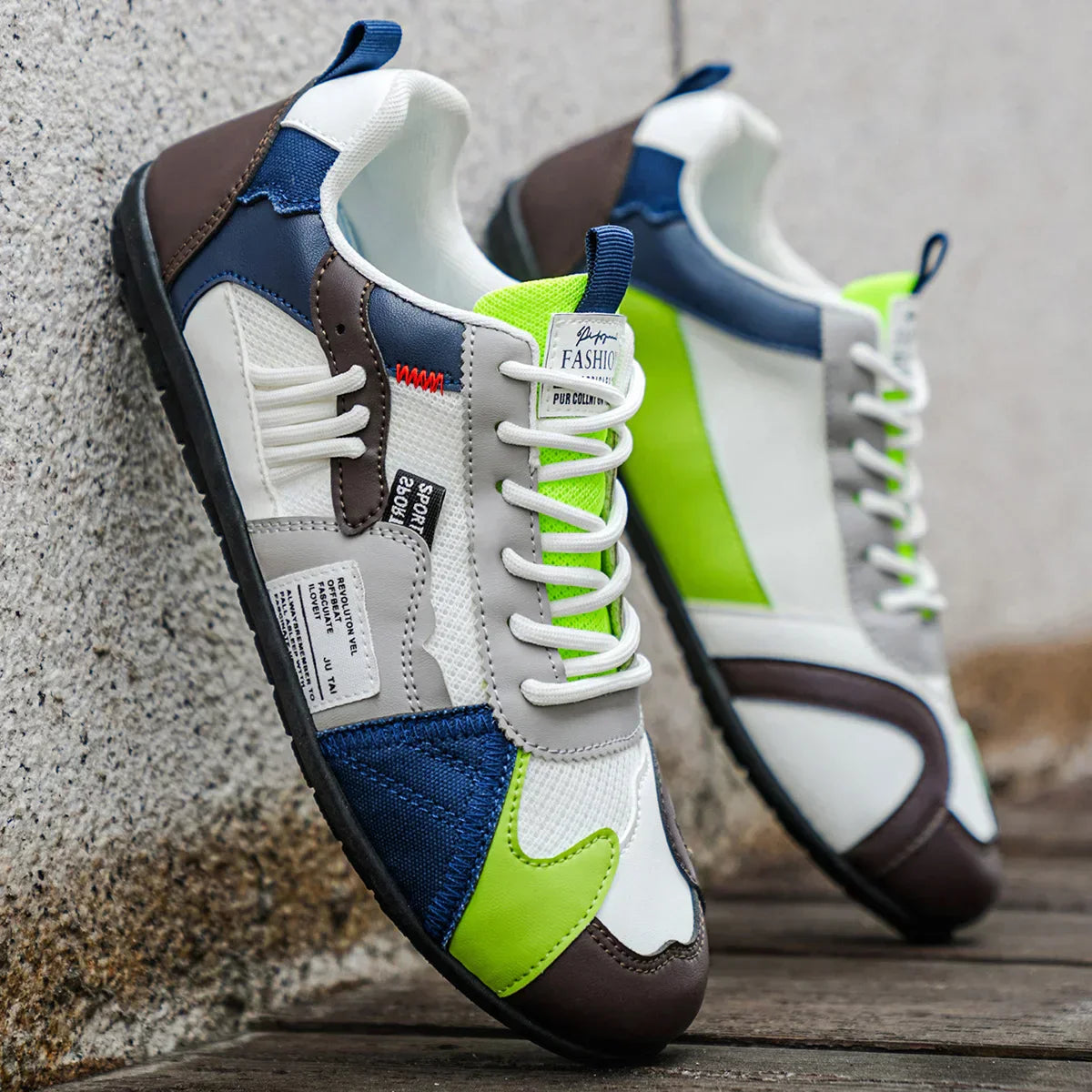 Racer Panel Low-Top Sneakers